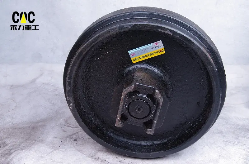Idler Dh55 Excavator Track Idler Wheel Construction Equipment Parts Front Idler Spare Parts Used For Doosan