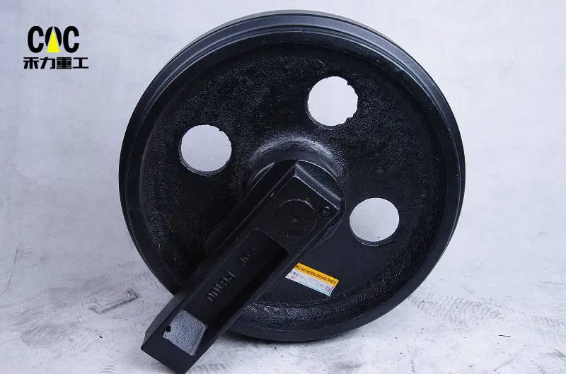 OEM/ODM Factory Idler Assy Excavator - excavator undercarriage parts track roller PC50 PC60 PC70 cprocarrier roller PC75 PC78 PC88 front idler PC100 PC200 PC300 sket Idler – Heli detail pictures