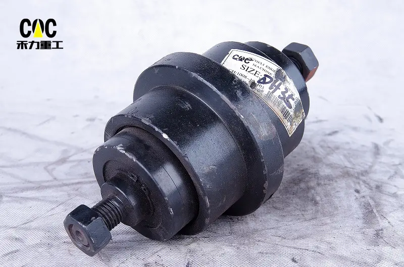 Fast delivery D7g Carrier Roller – Factory Mini Excavator Undercarriage Part E55D DH55 DH35 DH80 Track Roller – Heli
