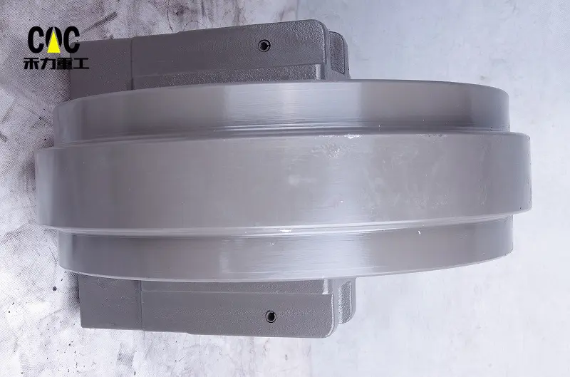 OEM/ODM Supplier Welding Dozer Idler - China factory supply R225 R225-7 R290 R300 R305 idler wheel excavator parts front idler – Heli detail pictures
