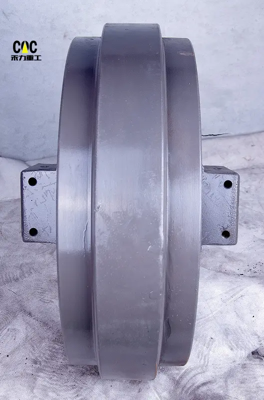 China wholesale Idler Group - Hot Sale Excavator Undercarriage Parts Front Idler Roller sh300 – Heli detail pictures