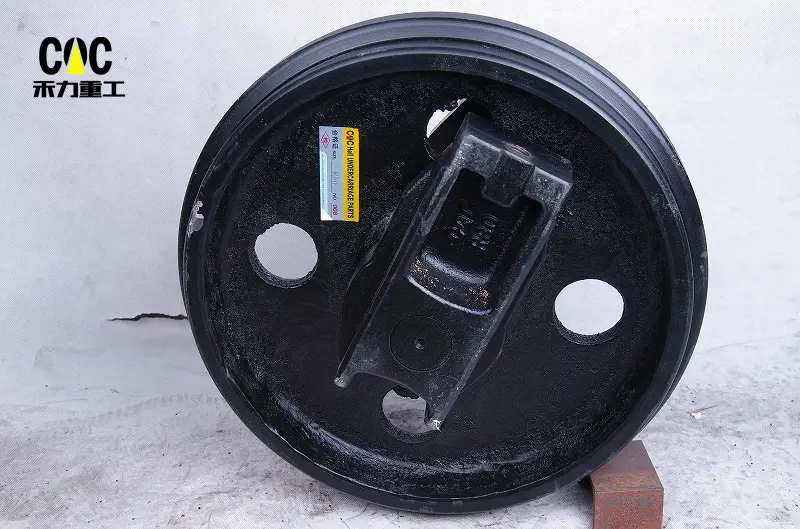 Mini excavator idler front idler with bracket undercarriage idler r80