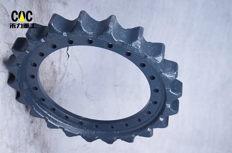 Hot sale Metal Excavator Sprocket - Mini Crawler Excavator Bulldozer Sprocket Zax330 Undercarriage Chain Sprocket Drive Wheel – Heli detail pictures
