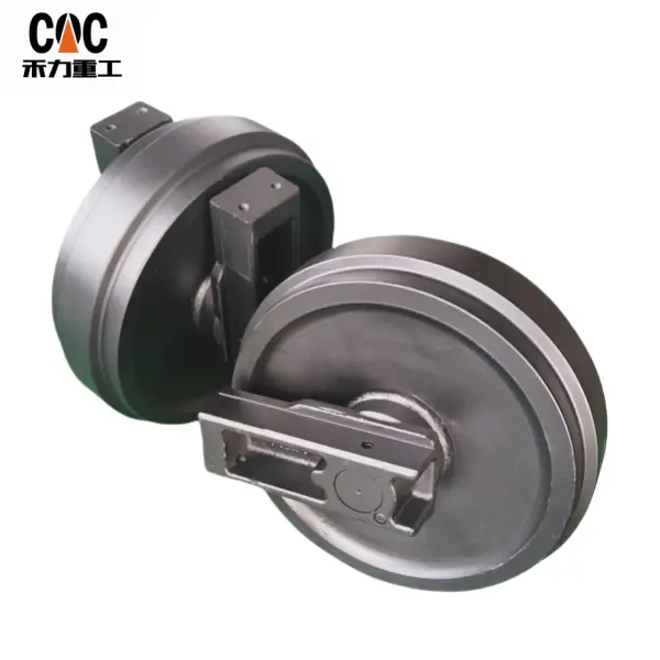 HITACHI zax200-5A/ZX200-5G(P/N:9303011) front idler ass’y made by CQC track -OEM manufacture for HITACHI XEMG LIUGONG -