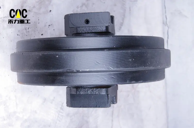 Idler Dh55 Excavator Track Idler Wheel Construction Equipment Parts Front Idler Spare Parts Used For Doosan
