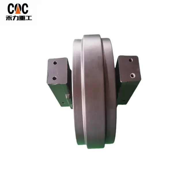 HITACHI zax200-5A/ZX200-5G(P/N:9303011) front idler ass’y made by CQC track -OEM manufacture for HITACHI XEMG LIUGONG -