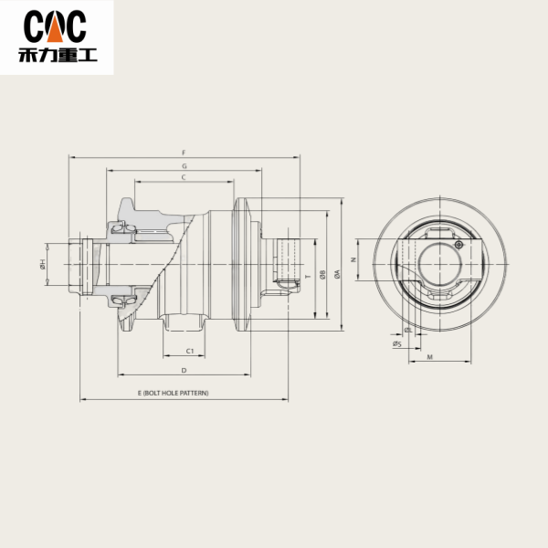 DOUBLE flange track roller